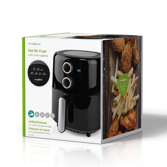 NEDIS KAAF130BK Φριτέζα αέρος 3.0L, 1500W.