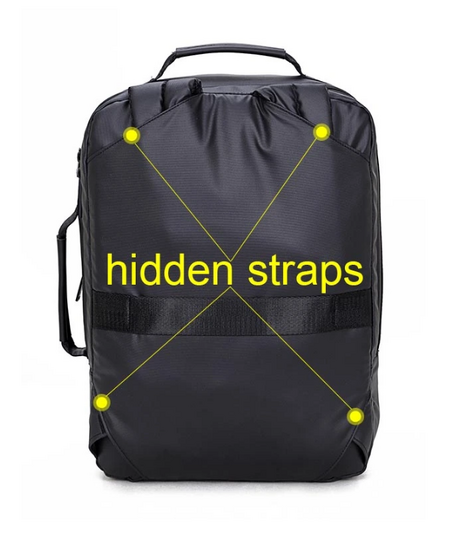 ARCTIC HUNTER τσάντα πλάτης 1500346 με θήκη laptop 15.6", 15L, μαύρη