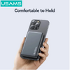 USAMS power bank CD242, magnetic wireless, USB-C έξοδος, 10000mAh, 20W, γκρι