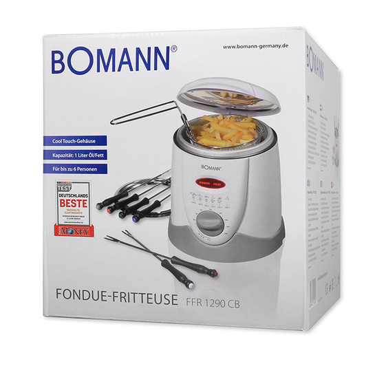 BOMANN FFR 1290 Φριτέζα και φοντύ 2 σε 1, 900W