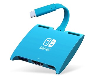 USB-C hub SHUB31 για Nintendo Switch, USBHDMI 4KUSB-C PD 100W, μπλε