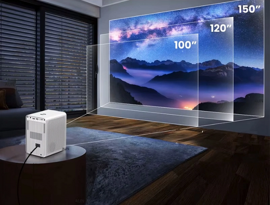 POWERTECH smart βιντεοπροβολέας PT-1306, 1080p, WiFi, 250 ANSI lumens, λευκός