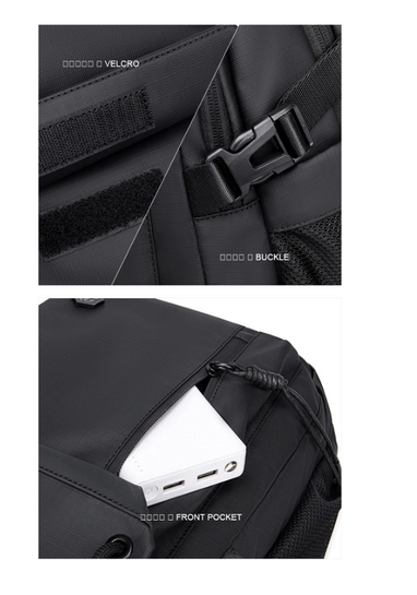 ARCTIC HUNTER τσάντα πλάτης B00531 με θήκη laptop 15.6", 25L, μαύρη