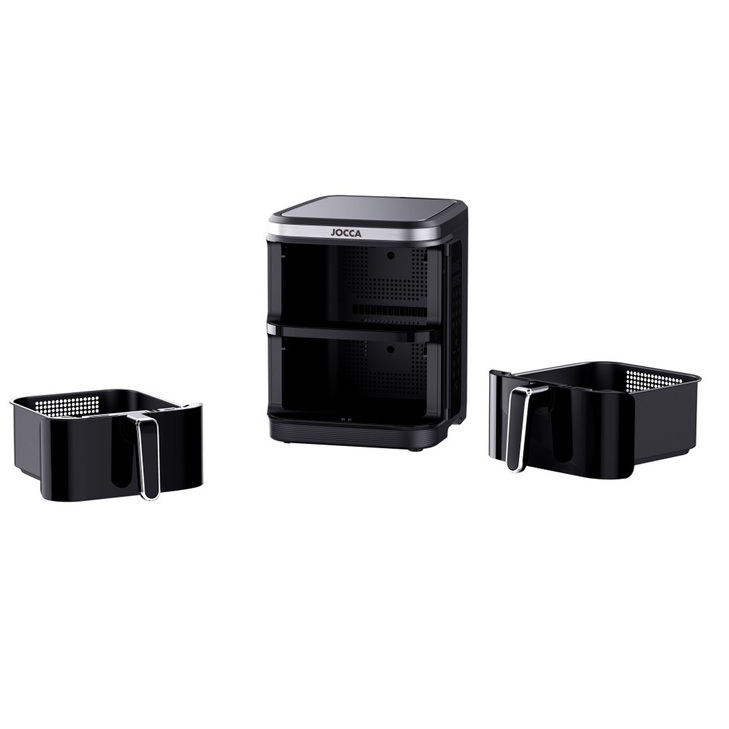 JOCCA 11L DOUBLE AIR FRYER BLACK J-2454