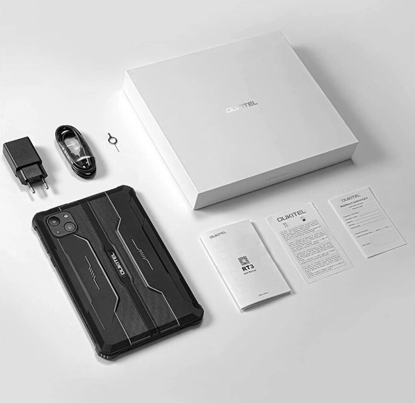 OUKITEL tablet RT3, 8", 4/64GB, 4G, 5150mAh, IP68/IP69K, μαύρο