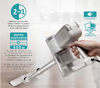 BRUNO ηλεκτρική σκούπα 2 σε 1 BRN-0133, 600W, λευκή-ασημί