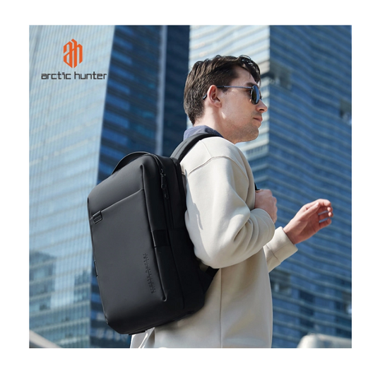 ARCTIC HUNTER τσάντα πλάτης B00574 με θήκη laptop 15.6", 10L, μαύρη