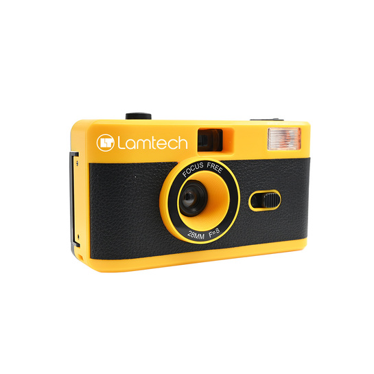LAMTECH 35mm REUSABLE FILM CAMERA WITH FLASH YELLOW LAM981029