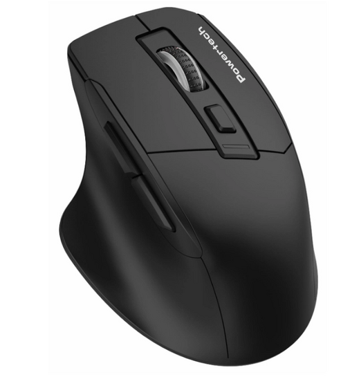 POWERTECH ασύρματο ποντίκι PT-1272, USB δέκτης, 1600DPI, μαύρο
