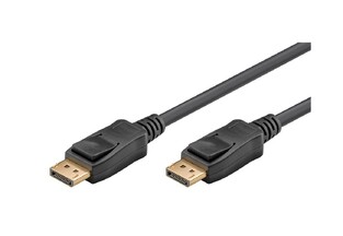GOOBAY καλώδιο DisplayPort 2.0 58532, gold-plated, 8K, HDR, 1m, μαύρο
