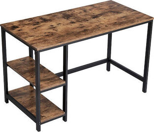 Μεταλλικό Γραφείο με 2 Ράφια 120 x 60 x 75 cm Vasagle (LWD47X)