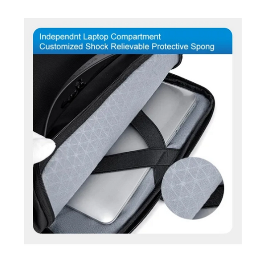 ARCTIC HUNTER τσάντα πλάτης B00574 με θήκη laptop 15.6", 10L, γκρι