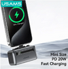 USAMS power bank CD233, USB-C/Lightning έξοδος, 4500mAh, 20W, γκρι 9,