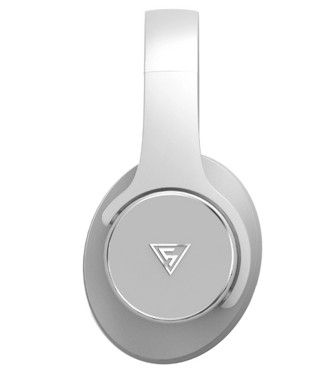 DOQAUS headphones DESIGN 1, ασύρματα & ενσύρματα, Φ40mm, 600mAh, γκρι