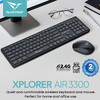 ALCATROZ SILENT WIRELESS 2.4G KEYBOARD & MOUSE 1600DPI BLACK