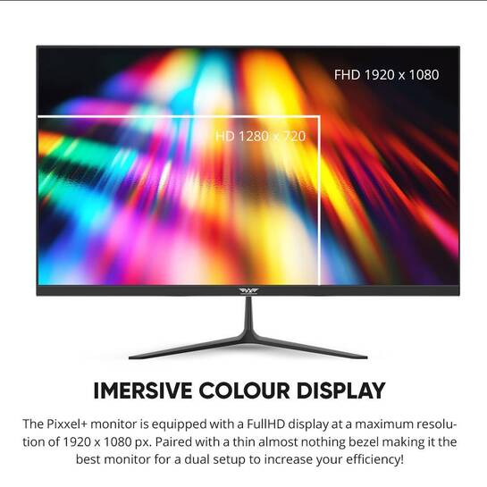 ARMAGGEDDON GAMING MONITOR 27' PIXXEL+ XTREME SERIES SUPER G120 BLACK
