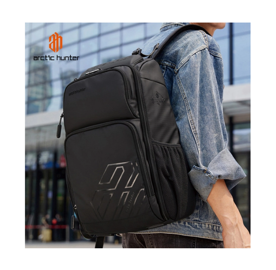 ARCTIC HUNTER τσάντα πλάτης B00461 με θήκη laptop 15.6", 25L, μαύρη