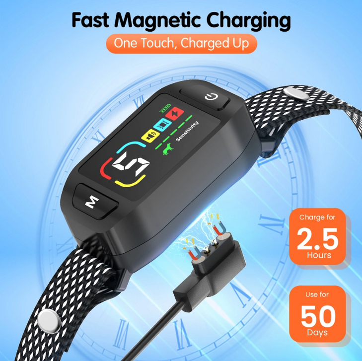 POWERTECH ηλεκτρικό κολάρο εκπαίδευσης σκύλου PT-1396 για αποτροπή γαυγίσματος