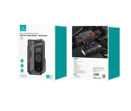 USAMS εκκινητής μπαταρίας & συμπιεστής αέρος ZB287, 12V/1000A, 150PSI, 8000mAh