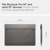 SPIGEN VALENTINUS SLEEVE for LAPTOP 13-14 city grey