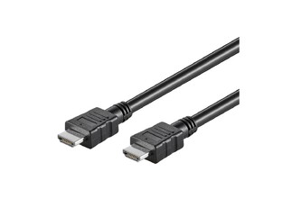 GOOBAY καλώδιο HDMI με Ethernet 58442, HDR, 10.2 Gbit/s, 4K, 3m, μαύρο