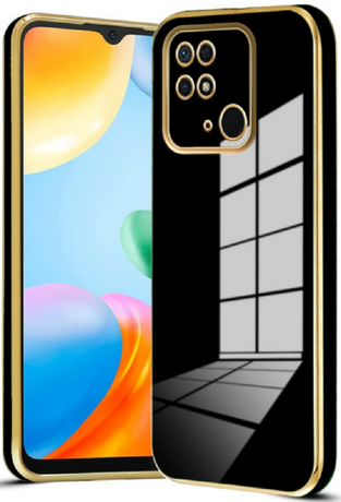 Bodycell Gold Plated - Θήκη Σιλικόνης Xiaomi Redmi 10C - Black