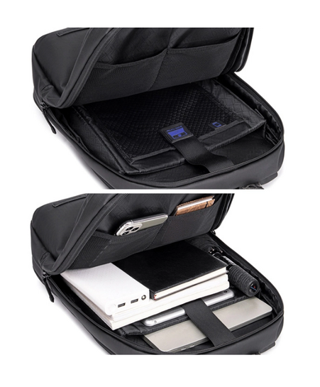 ARCTIC HUNTER τσάντα πλάτης B00529 με θήκη laptop 15.6", 22L, μαύρη