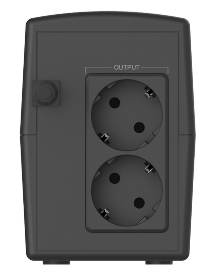 POWERTECH UPS Line Interactive PT-1296 με οθόνη, 1100VA, 660W, 2x Schuko