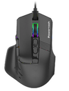 POWERTECH ενσύρματο gaming ποντίκι PT-1274, RGB φως, οπτικό, 12000DPI, μαύρο