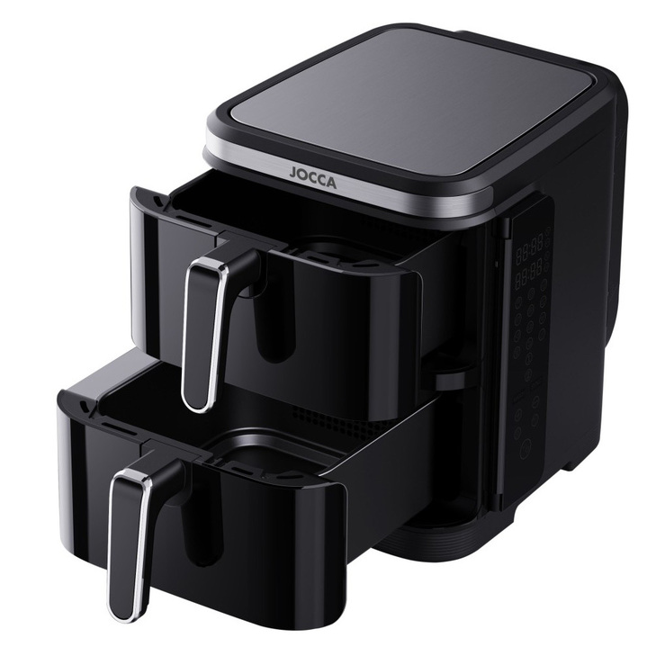 JOCCA 11L DOUBLE AIR FRYER BLACK J-2454