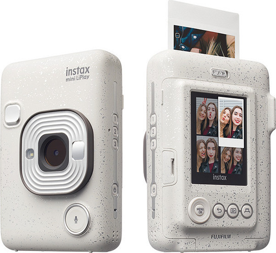 Fujifilm Instax Mini Liplay instant camera stone white