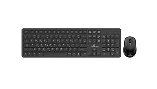 POWERTECH set ποντίκι & πληκτρολόγιο PT-837, ασύρματο, 1600dpi, μαύρο