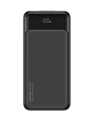 USAMS power bank US-CD198, 3x output ports, 10000mAh, 10W, black