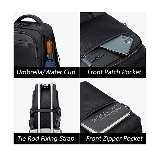 ARCTIC HUNTER τσάντα πλάτης B00477 με θήκη laptop 15.6", 18L, μαύρη