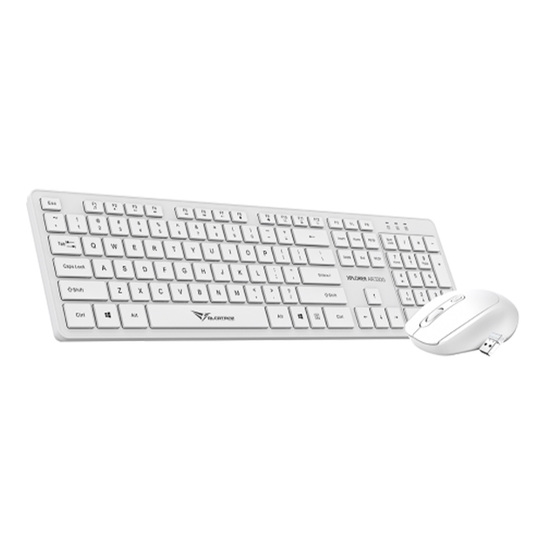ALCATROZ SILENT WIRELESS 2.4G KEYBOARD & MOUSE 1600DPI WHITE