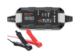 BYGD car battery charger & maintainer F3500, 6-12V/3.5A