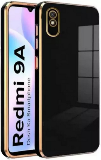 Bodycell Gold Plated - Θήκη Σιλικόνης Xiaomi Redmi 9A / 9AT / 9i - Black