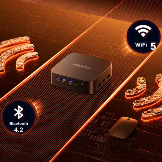 ACEMAGIC MINI PC AMD RYZEN3 3300U 16GB DDR4 ROM 512GB WIN11PRO BLACK