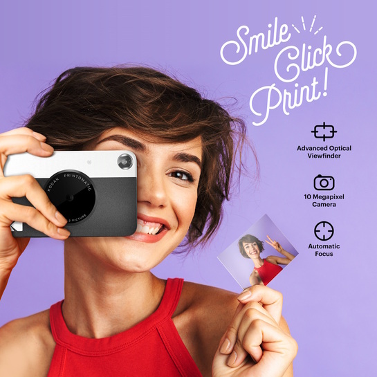 Kodak Printomatic Instant Print Camera- Μαύρη