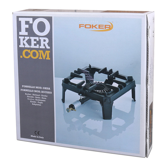 FOKER GHISA ΜΟΝΗ ΕΣΤΙΑ Μονή εστία υγραερίου βαρέως τύπου από μαντέμι.