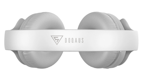 DOQAUS headphones DESIGN 1, ασύρματα & ενσύρματα, Φ40mm, 600mAh, γκρι