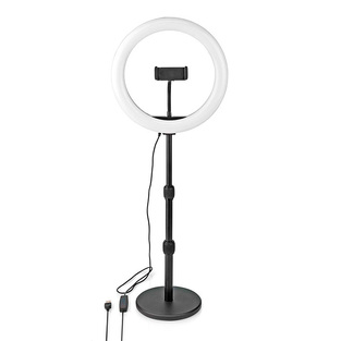 NEDIS RLSTND200BK  Ring Light 10" (26 cm) με 120 λάμπες LED και επιτραπέζια βάση στήριξης.