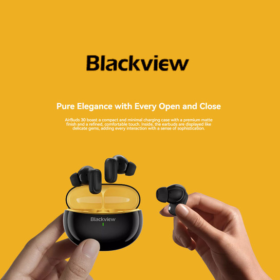 BLACKVIEW BT5.4 ENC EARBUDS WITH AI TRANSLATE FUNCTION BLACK AIRBUDS30-B