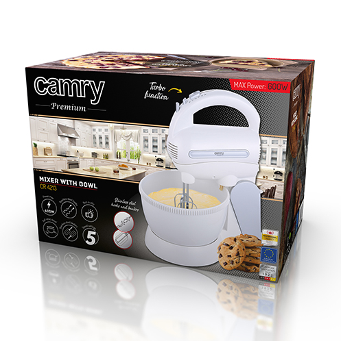 CAMRY MIXER WITH A BOWL 600W CR4213