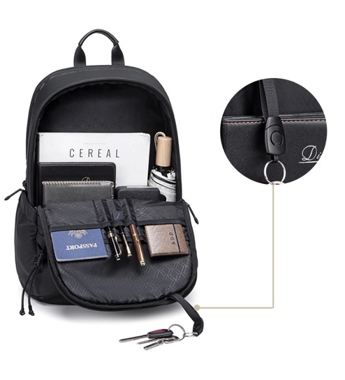 ARCTIC HUNTER τσάντα πλάτης B00536 με θήκη laptop 15.6", 21L, μαύρη