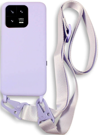 Bodycell Θήκη Σιλικόνης με Λουράκι Λαιμού - Xiaomi 13 - Violet