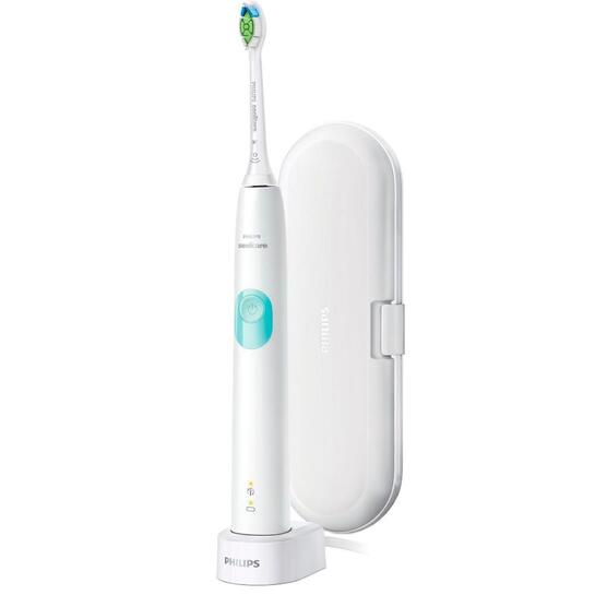 Philips Sonicare ProtectiveClean 4300 Ηλεκτρική Οδοντόβουρτσα με Χρονομετρητή Αισθητήρα Πίεσης και Θήκη Ταξιδίου White Mint (HX6807/28) (PHIHX6807-28)