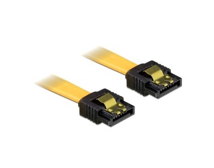 DELOCK καλώδιο SATA 82473, 3Gb/s, 30cm, κίτρινο