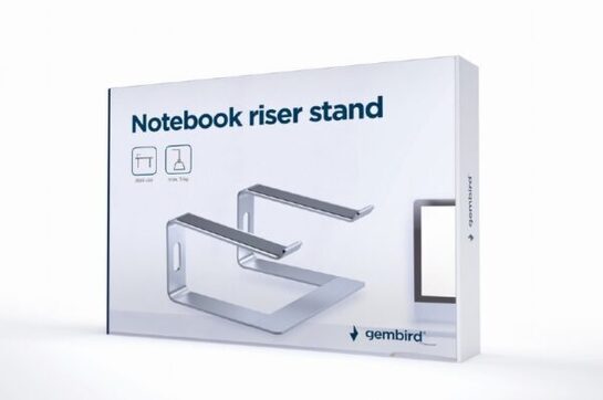 GEMBIRD NOTEBOOK RISER STAND SILVER NBS-D1-01