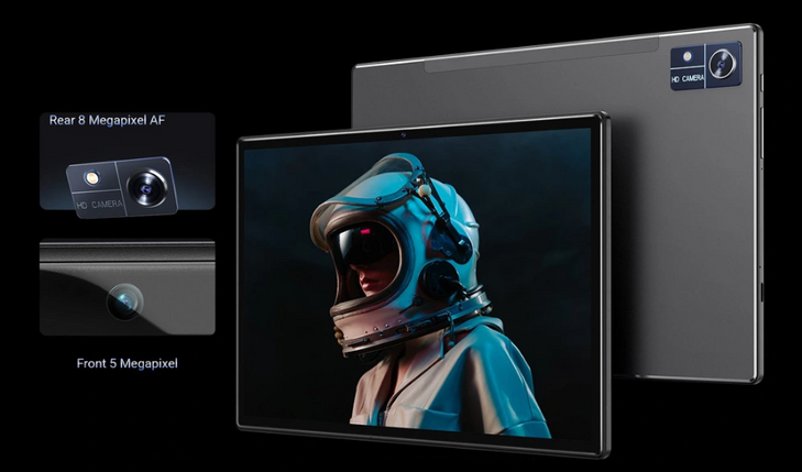 CHUWI tablet Hi10 XPro, 10.1" HD, 4/128GB, 4G, 7000mAh, Android 15, γκρι